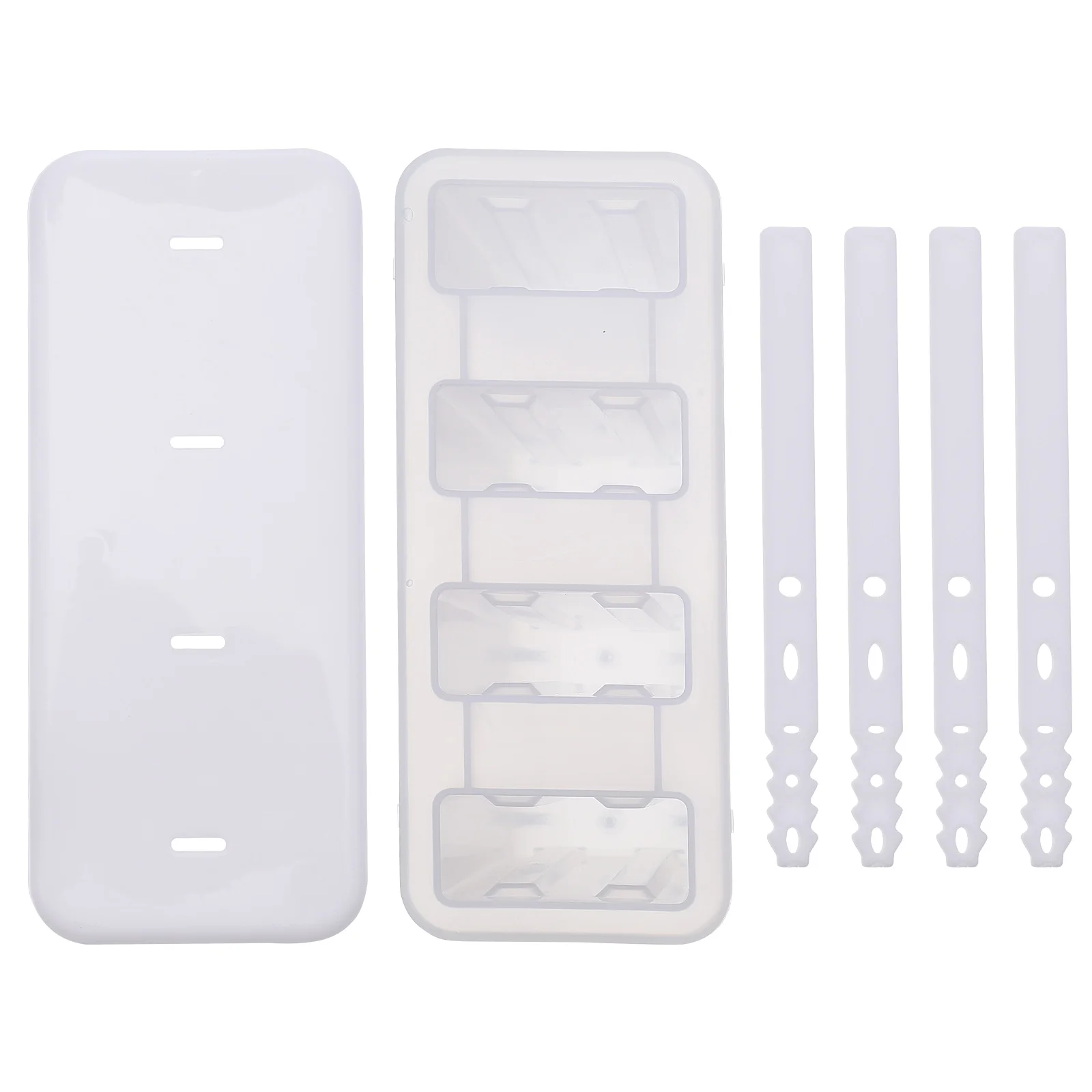 

2pcs Ice Cream Making Tools Creative Ice Cream Molds Popsicle Molds (White)