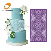 geometry mesh stencil lace cake stencil wedding cake decorating tools soft fabric stencils for fondant cake mold bakery