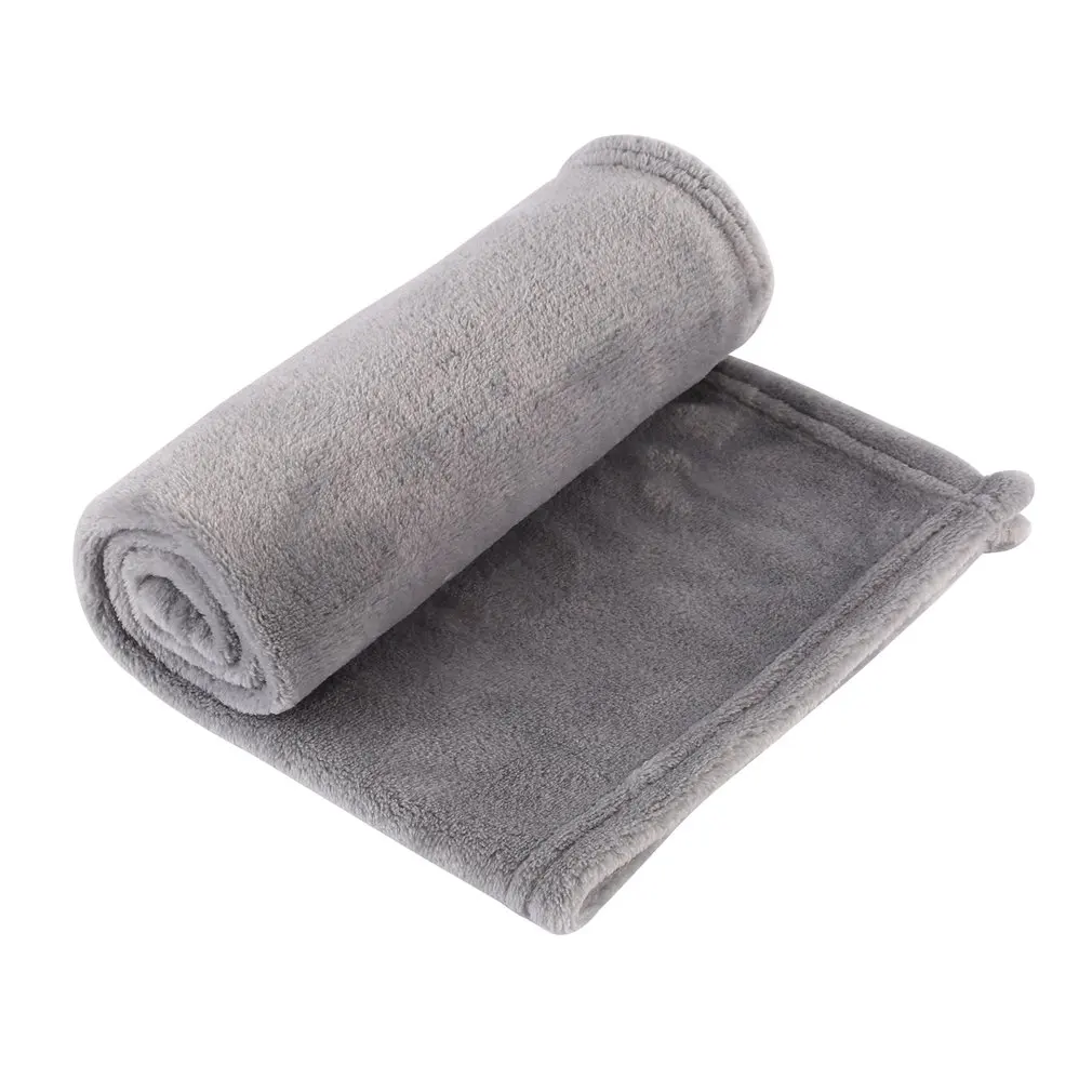 Удобное супер мягкое теплое фланелевое одеяло большого размера однотонное