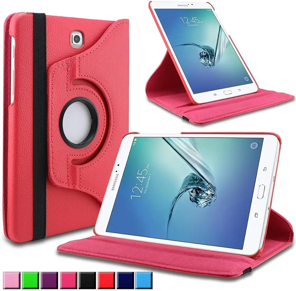 

360 Degree Rotating Case PU Leather Flip Case Cover For Samsung Galaxy Tab A 9.7 SM-T550 T550 T551 SM-T555 TabA 9.7 Tablet Case