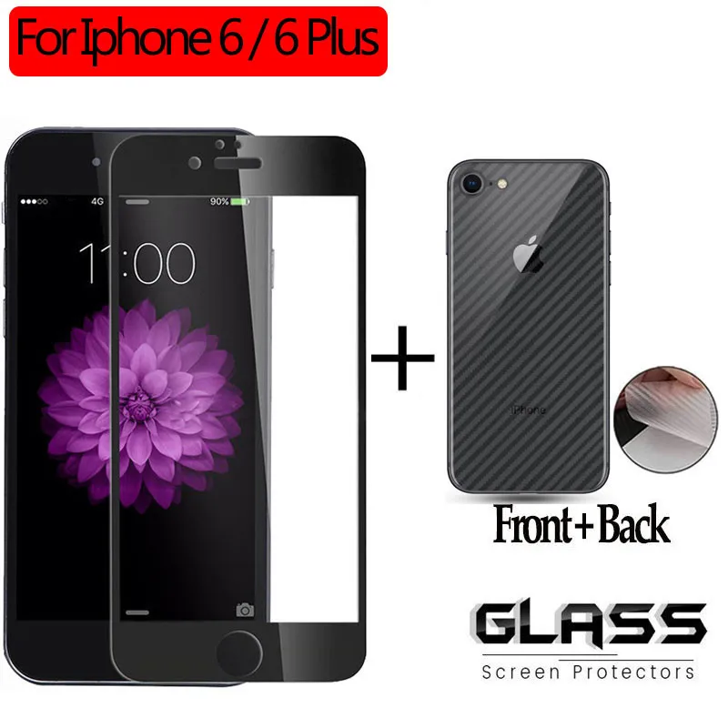 360 передняя + заднее закаленное стекло iphone 6 plus защитное glass Защитное на 6plus айфон
