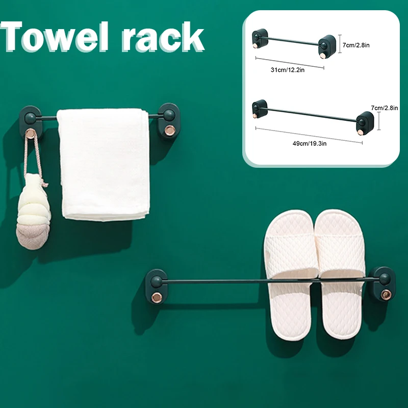 

1 шт. полка для хранения обуви, настенная вешалка для полотенец без отверстий, многофункциональный подвесной органайзер, полка, домашние пол...