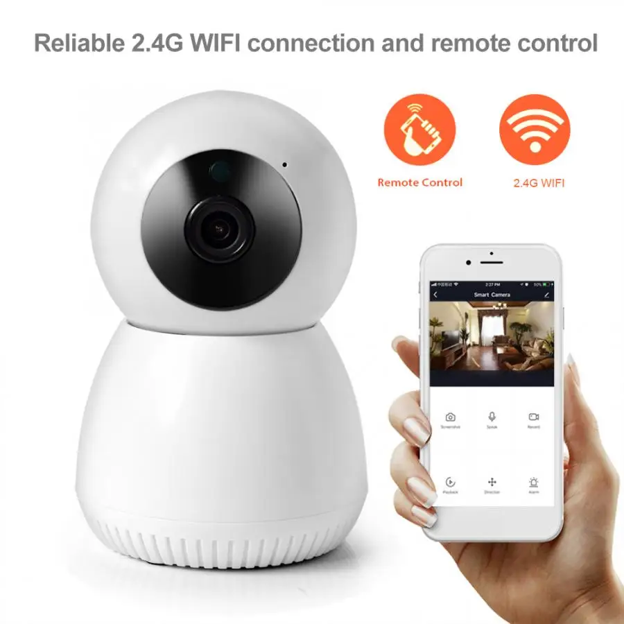 Wi-Fi 1080P HD Камера Ночное видение 2-полосная внутренняя камера домашнего наблюдения