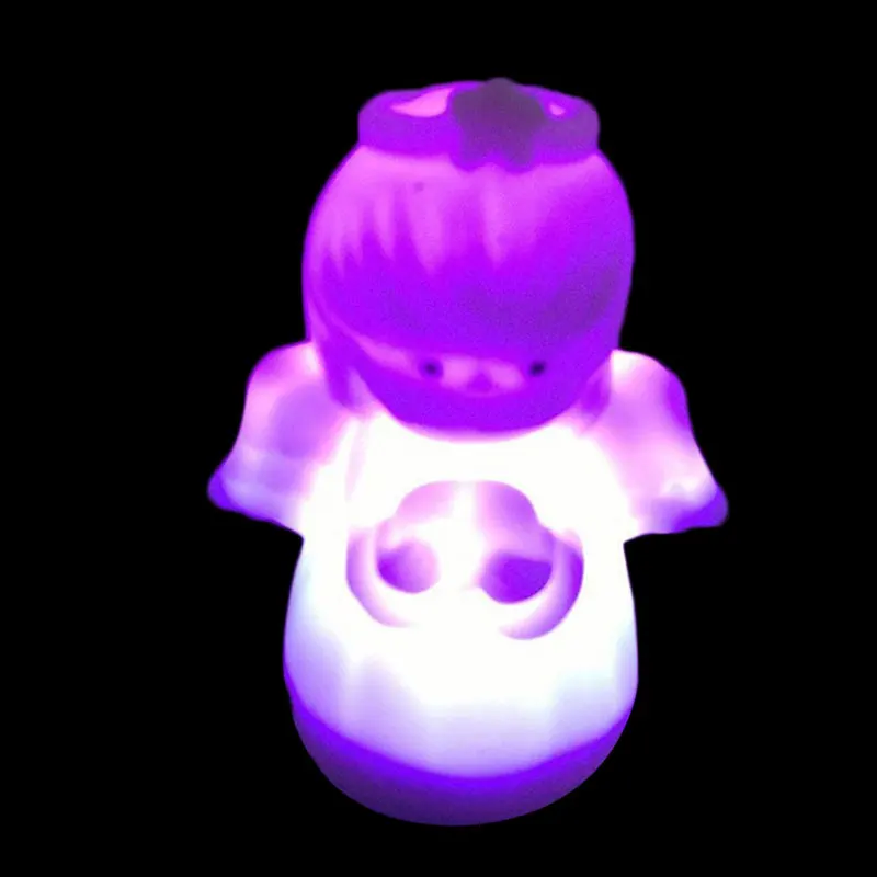 Красочный градиент светодиодный постельное белье с ангелом настенный