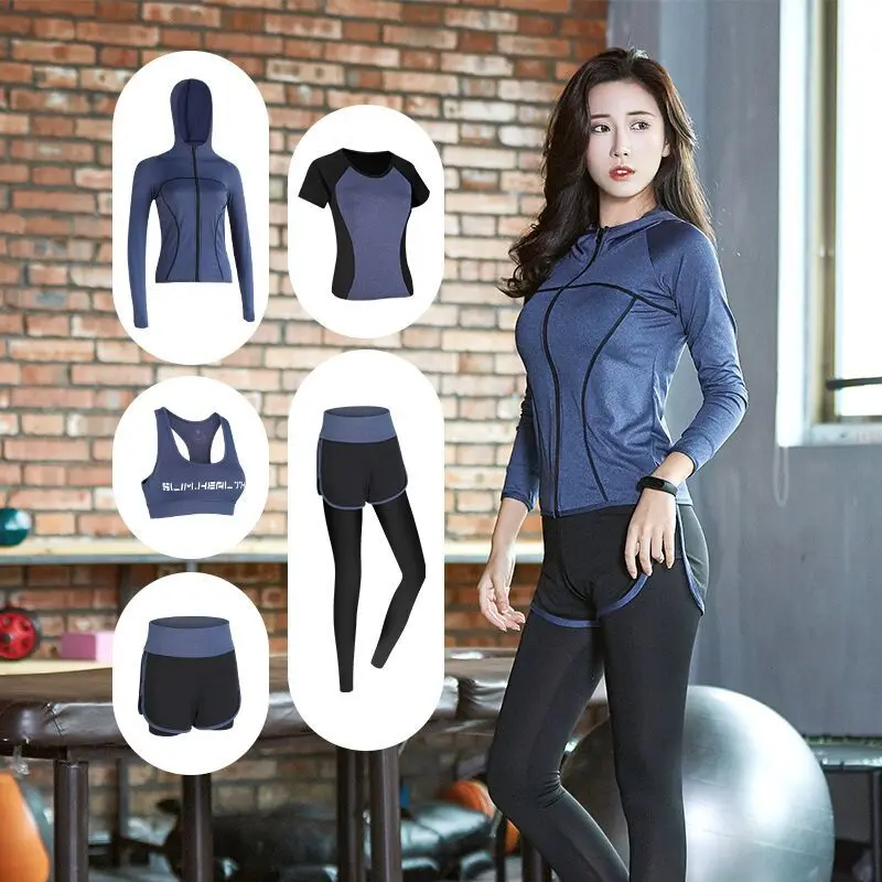 

Sports Suit Female Spring And Summer 2021 New Gym Running Fitness Cloth Women Beginner Leisure Clothing Celebrity Yoga Clothing