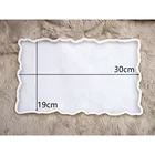 Квадратное блюдо, силиконовая форма, круглая подставка, изготовление эпоксидной смолы товары для рукоделия, сделай сам, подставка формы для эпоксидной смолы