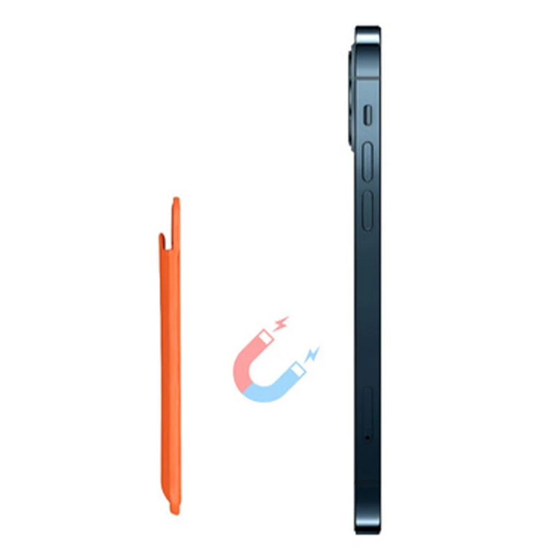 Кожаный кошелек с отделением для карт магнитный чехол iPhone 13 12 Mini Pro Max Mag