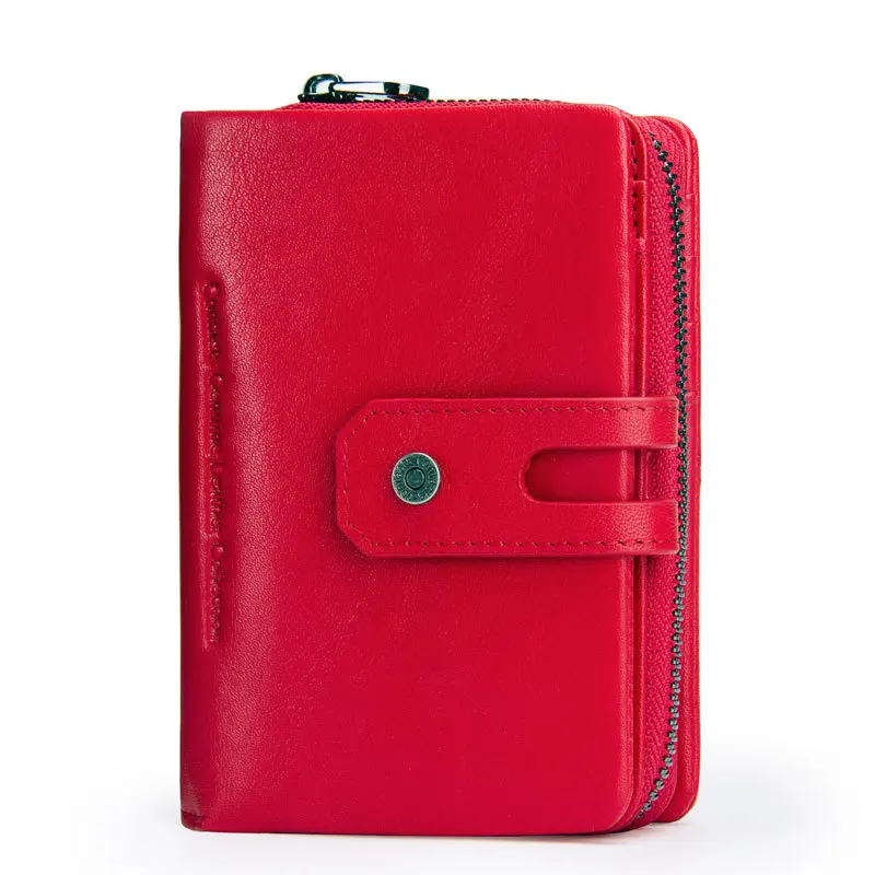 Лидер продаж Брендовые женские кошельки из натуральной кожи с застежкой и