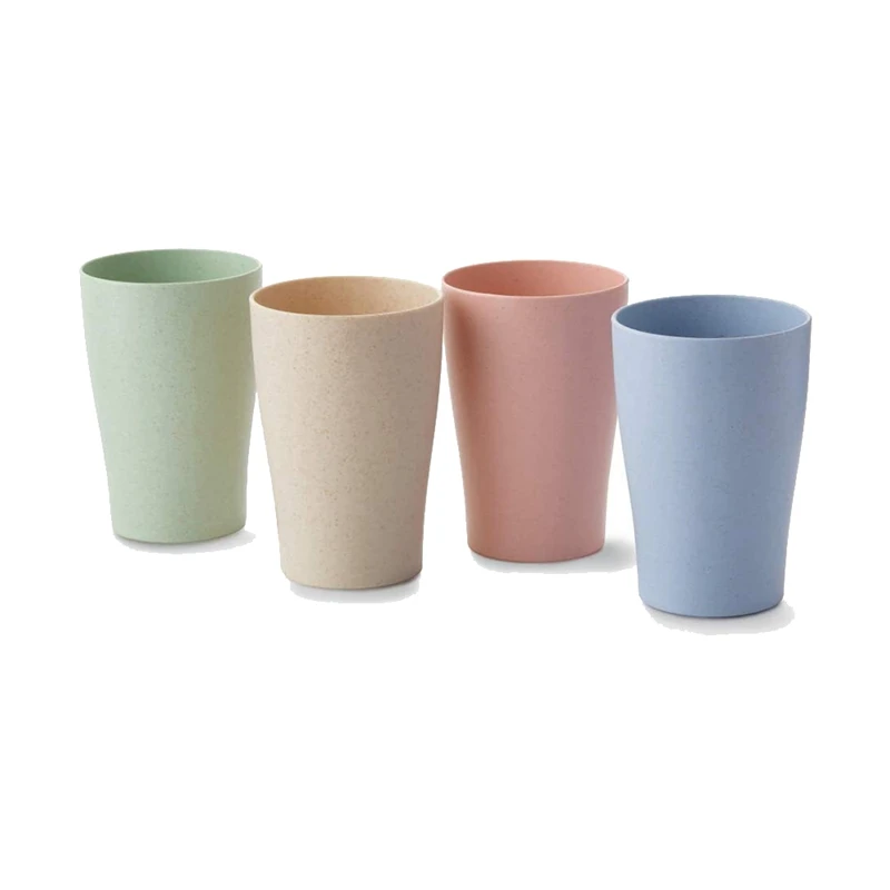 Тарелки из пшеничной соломы чаши и стаканы Обеденный набор безопасный для детей