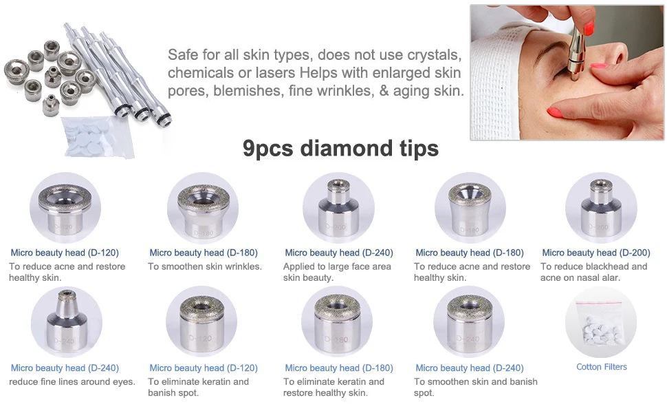 3 в 1 Алмазная Микродермабразия дермабразия машина спрей вакуумная терапия