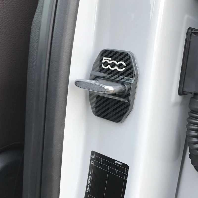 Автомобильный Стайлинг чехлы на дверной замок автомобиля наклейка чехол для Fiat