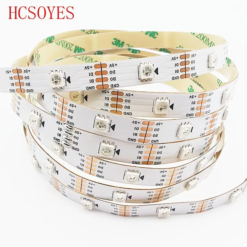 Светодиодная Пиксельная лента WS2813 5 м в постоянного тока двойной сигнал 30/60