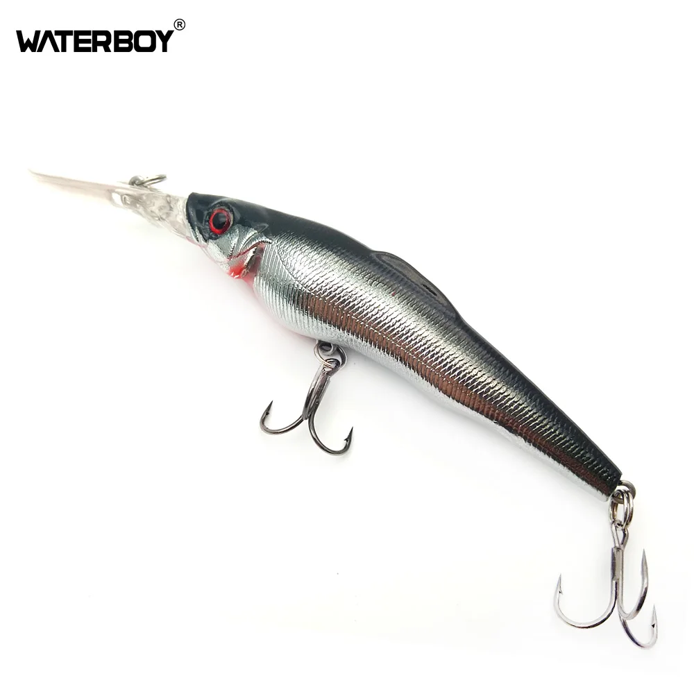 

Long Lip 3D Gill Fat Belly Lifelike Design Minnow Fishing Lure 9cm 12g Deep Wobbler Swimming Artificial Pesca Bait