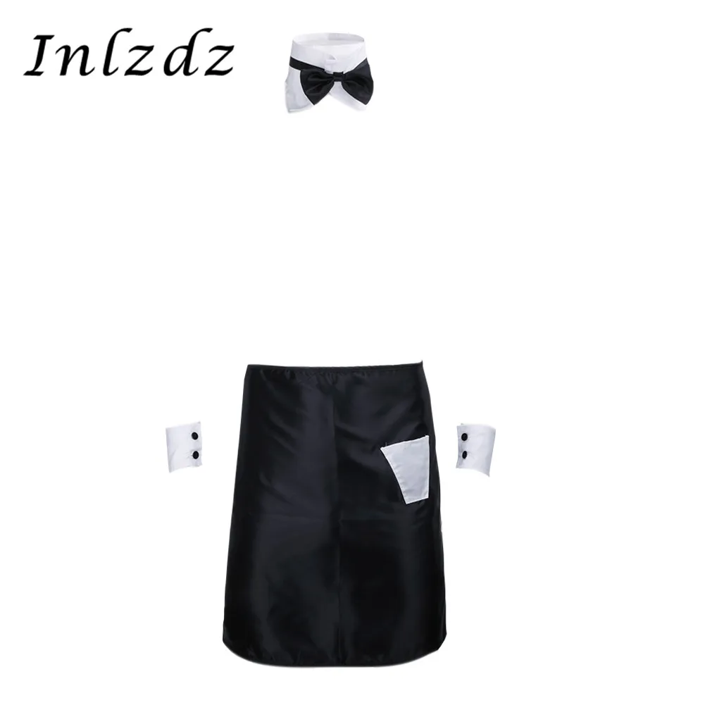 Мужское эротическое белье сексуальный карнавальный костюм фартук с галстуком