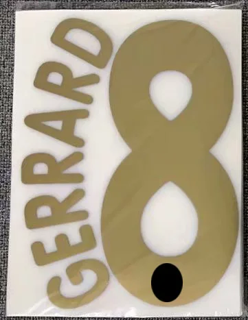 

2005 #8 Gerrard Nameset #9 Torres Printing Iron on Soccer Patch Badge