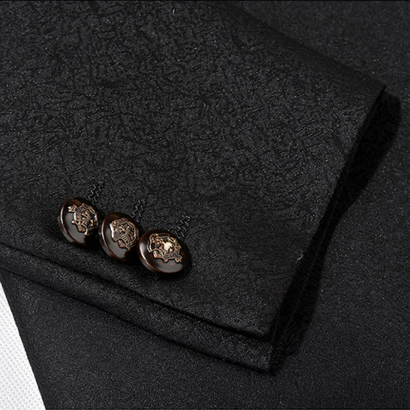 

Dress Suits Black Men 2019 Slim Fit Groom Wedding Suit Shawl Collar Tuxedo Jacket Pants Luxury Prom Party Stage Suit 86670
