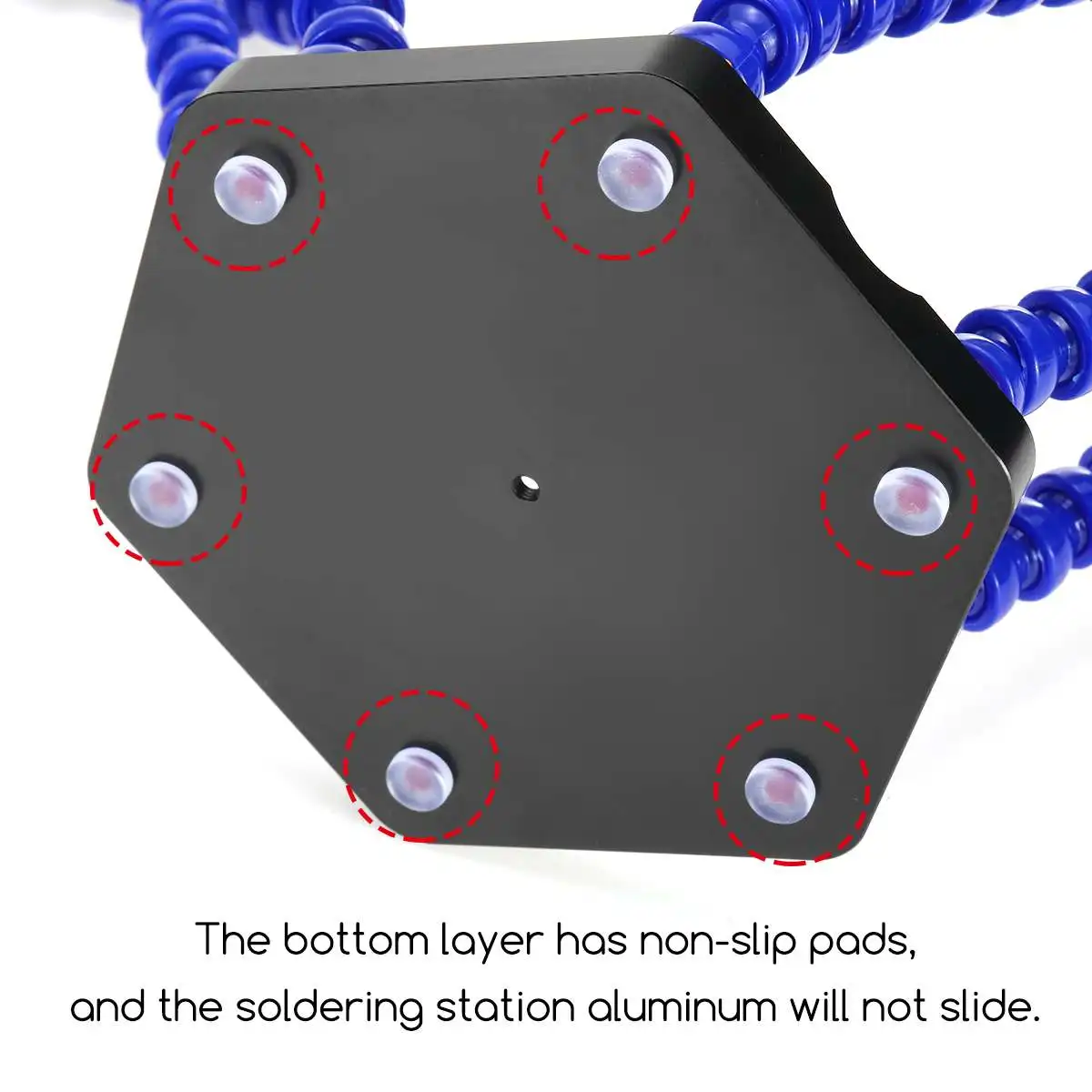 Третья помогая Pana ручная подставка для паяльника с 6pc гибкие руки фонарь Лупа