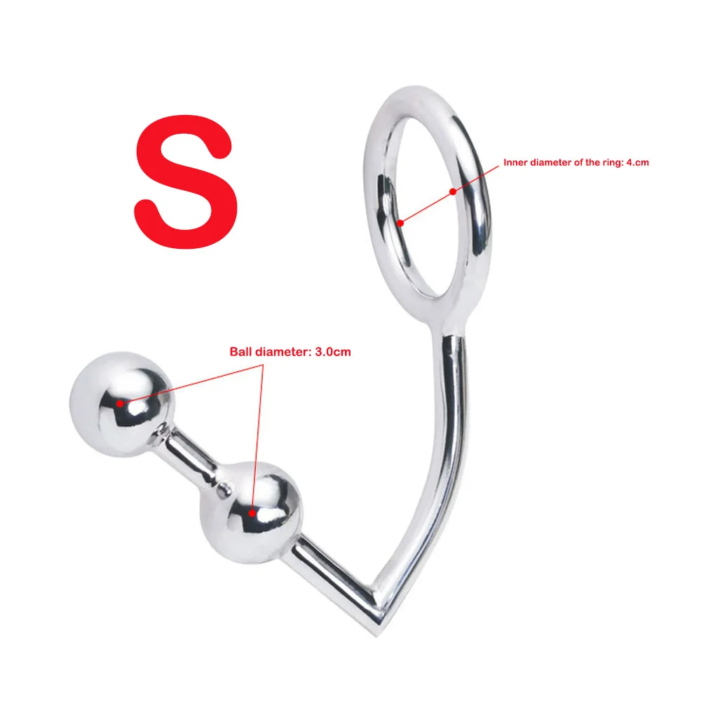 Butt Plug Sex Toys For Women Men Anal Hook Dilator Hole Stainless Steel Metal Super Thick Prostata Massage Stimulator Pl L1 | Красота и