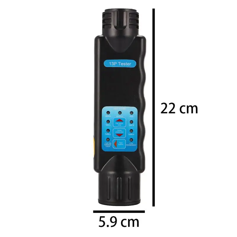 

12v Diagnostic Tool 13 Pin Tow Bar Light Wiring Circuit Tester Plug Socket With ROHS Approved for Car Trailer Caravan Towing