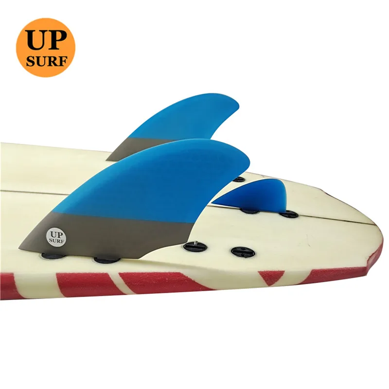 Double Tabs  thruster fins Fiberglass 3 fins Surfboard Fin twin fins+central fin surf Fins surfboard accessories upsurf Fins