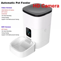 automatic pet dog cat feeder wifi video version hd camera app control voice recording 46l large capacity timer programmable