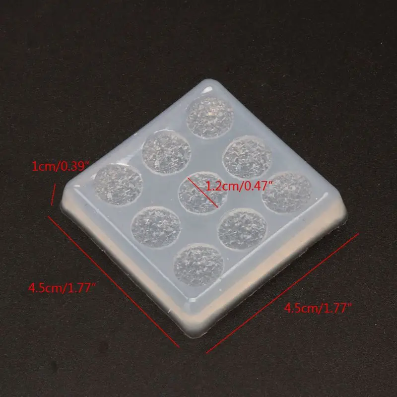 Ручная работа 12 мм блеск с украшением в виде кристаллов кластера смолы формы