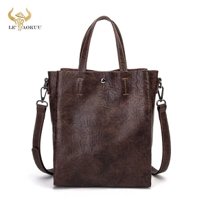 Элегантный женский тоут из мягкой кожи, дизайнерская Повседневная Сумочка известного бренда кофейного цвета на плечо, 292