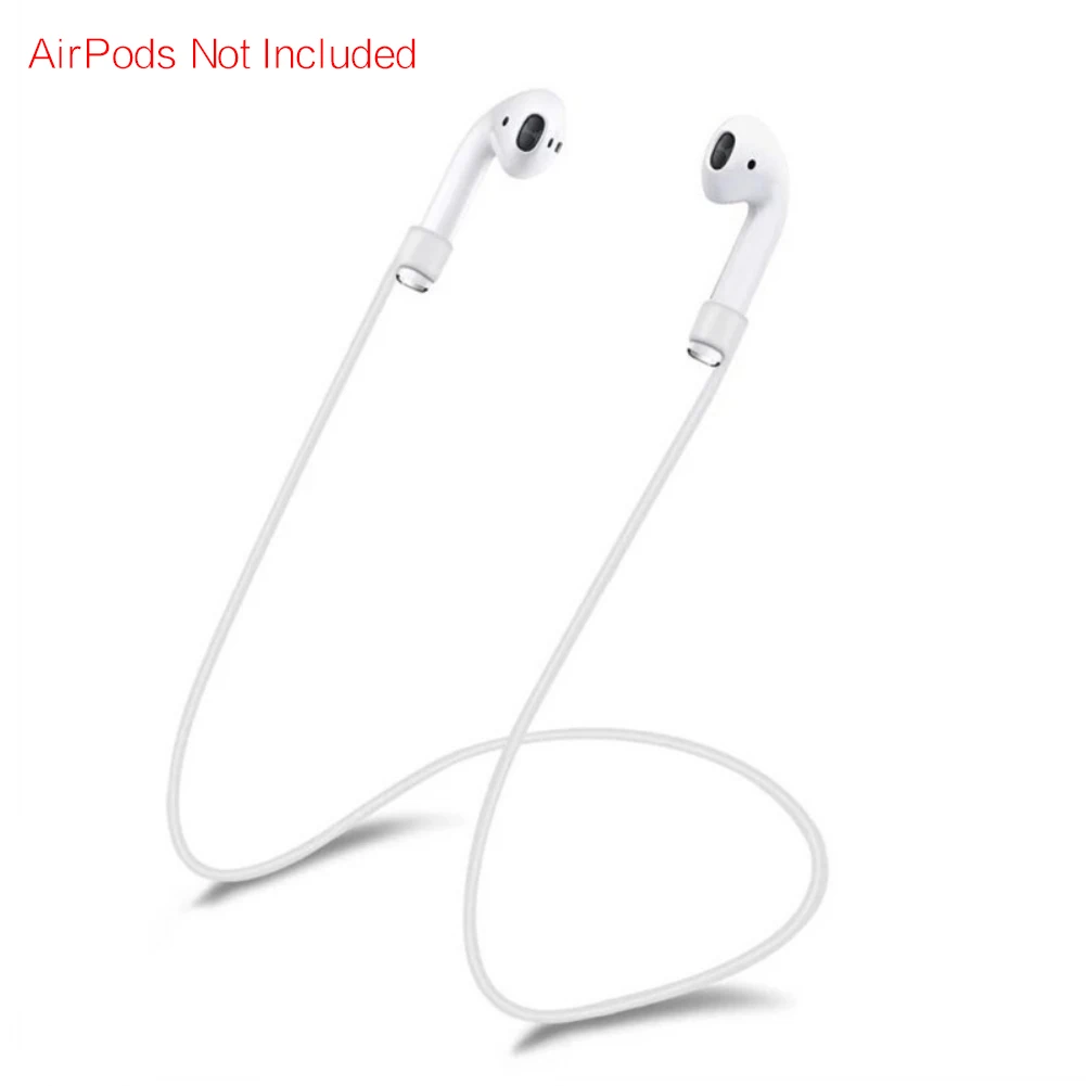Type white 1 шт. для AirPods силиконовый анти-потерянный шейный ремень беспроводные наушники струнная веревка шнур для наушников Аксессуары для наушников шнур - Цвет: Type white