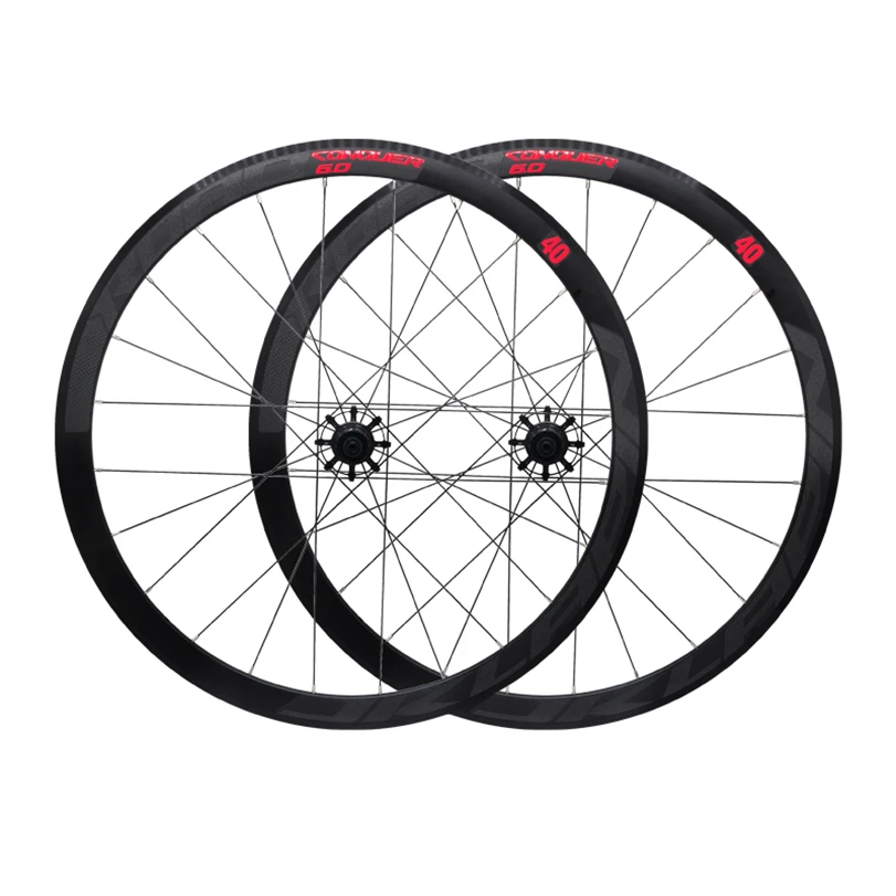 Preise JKlapin 700C Straße Fahrrad Aluminium Legierung 4 Perlin Lager V Bremse Räder Runde Speichen Racing 40mm Felgen Laufradsatz