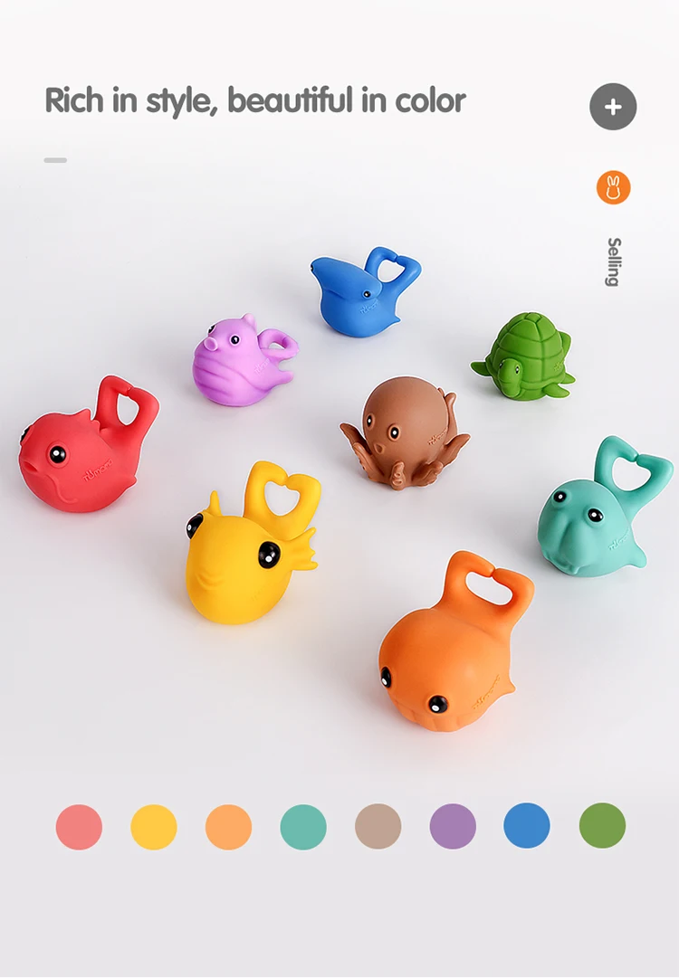 Tumama игрушки для ванной 8 шт./компл. ПВХ морские животные игрушки для ванной для детей Squeeze кольцо игрушки для детей многофункциональный подарок на день рождения высокого качества Bebe игрушки