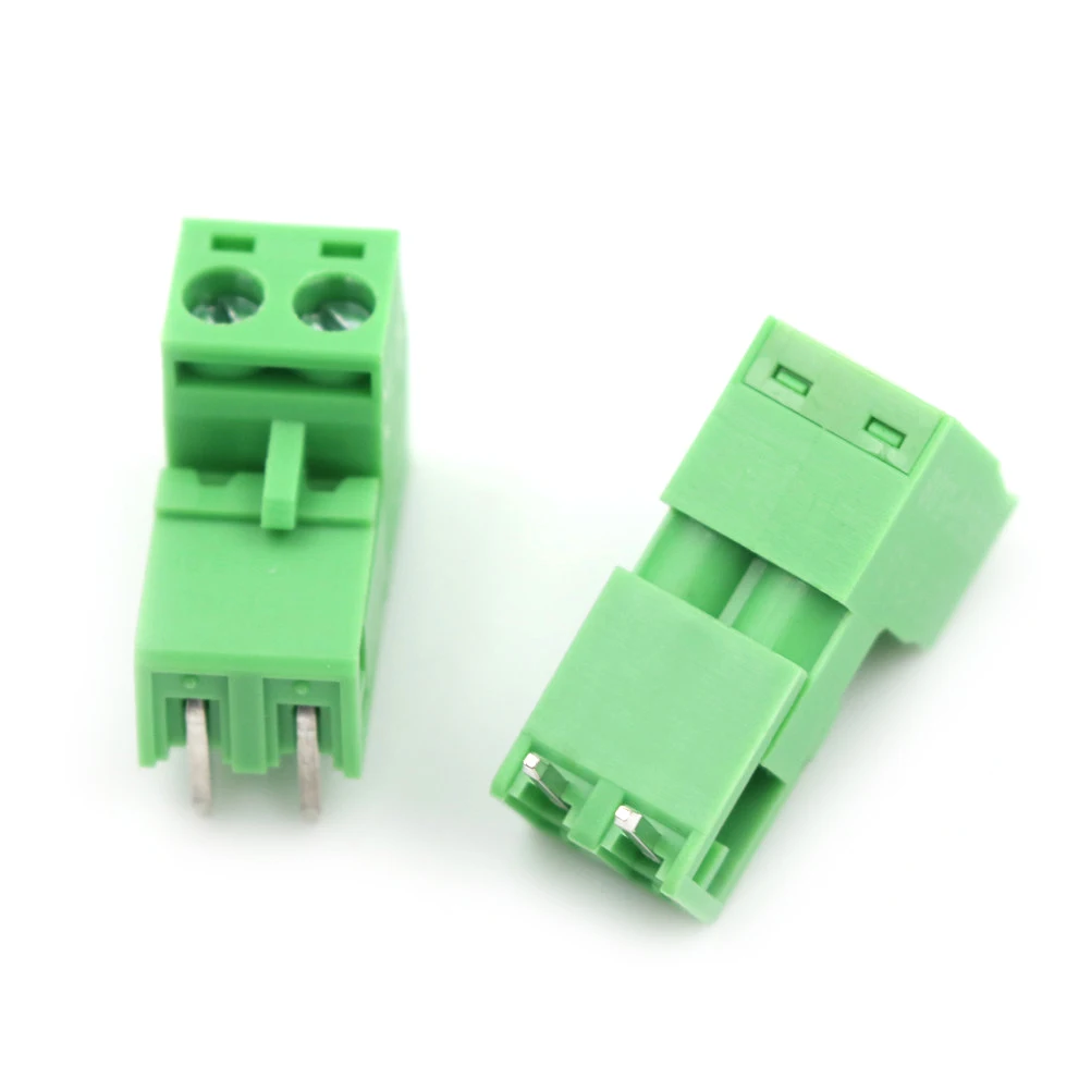 20 шт. универсальные 2 полюса/2Pin PCB 5 08 мм винтовой клеммный блок соединитель