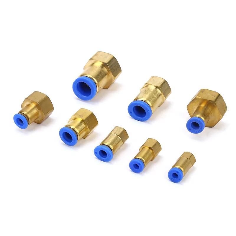 4 мм 6 8 10 12 трубка для 1/8 &quot1/4&quot 3/8 &quot1/2&quot BSP гнездо прямое одно касание воздуха