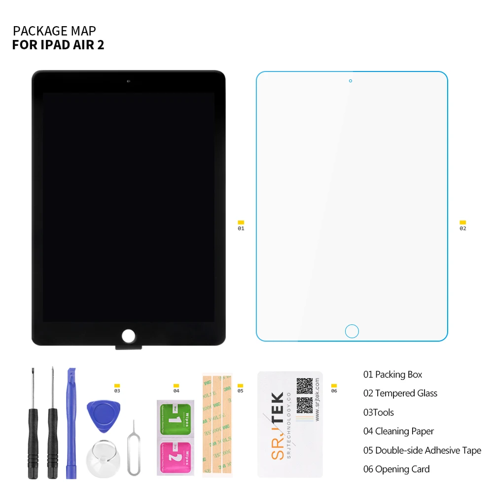 Сменный дисплей для iPad Air 2|ЖК-экраны и панели планшетов| |