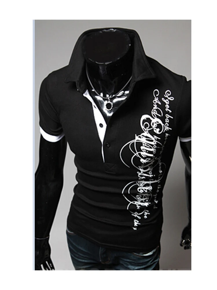 

Summer 2018 Men'S Fashion Brands New Short-Sleeved Polo Shirt, Men'S Casual Breathable Solid Color Polos Hombre Camisa M ~ XXXL