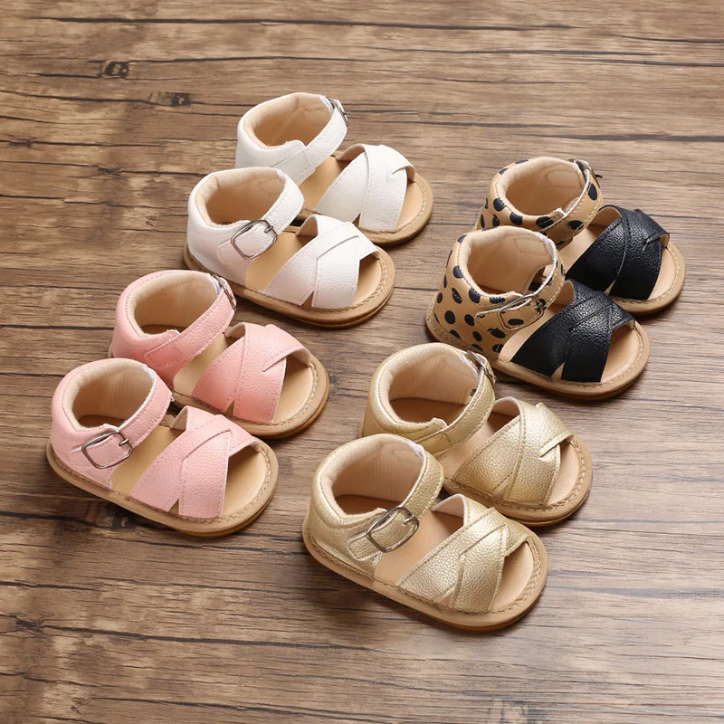 

Newborn Shoes Toddler Infant baby sandals soft bottom princess First Walker C-556 4colors TX02