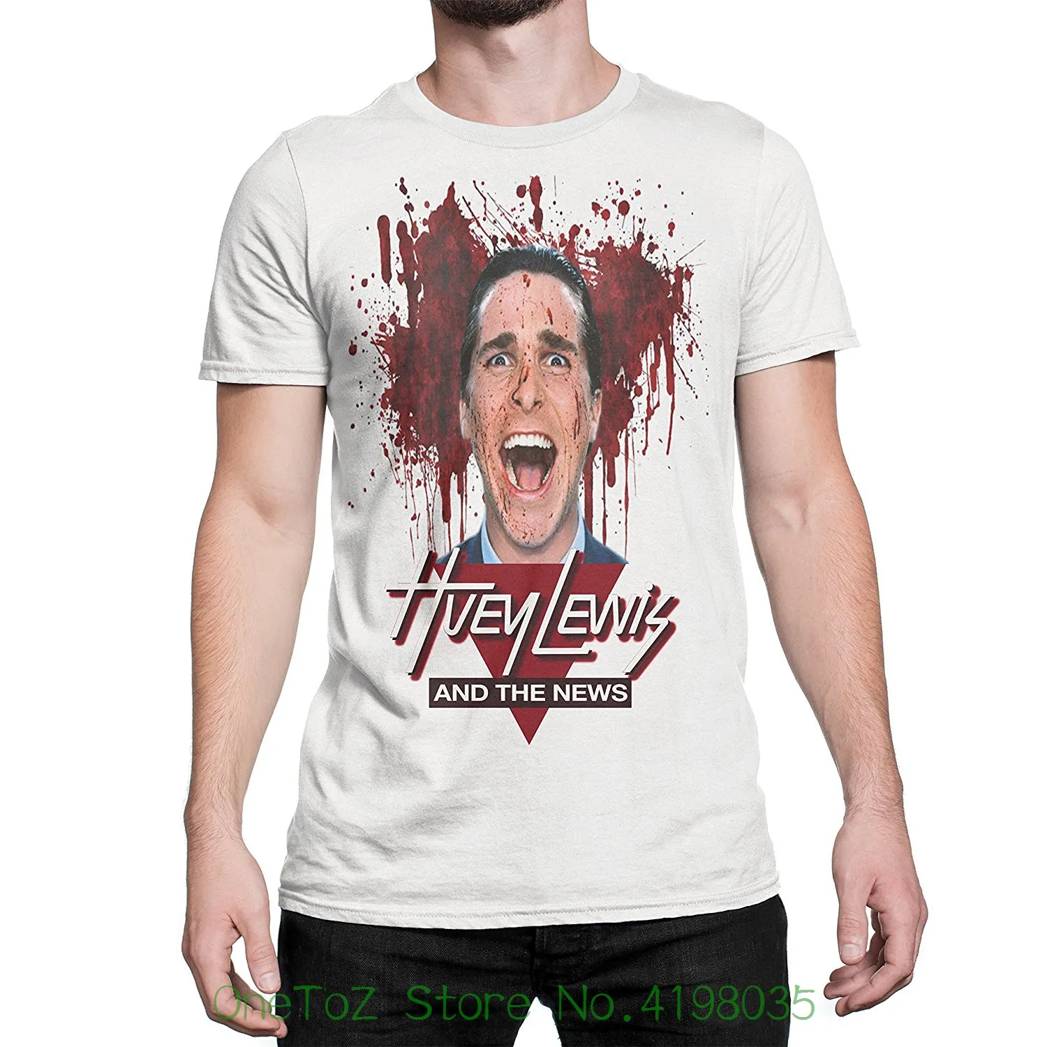 Американский Психопат Хьюи Льюис и новости Рубашка летняя с короткими рукавами