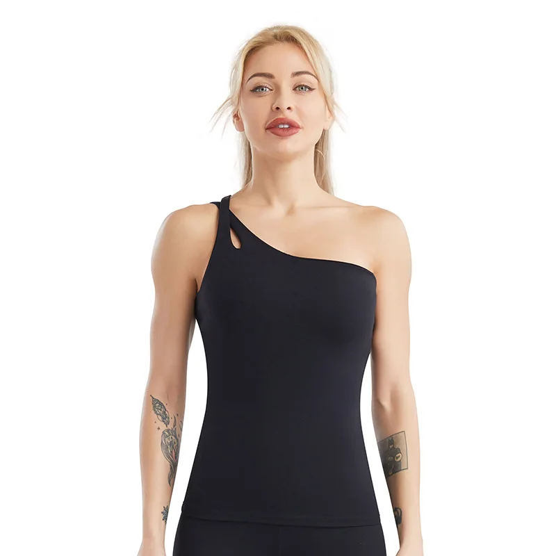 

American Yoga Clothes Women's Sexy Beauty Back Fitness Vest Running Quick-drying Nude Feel Sports Underwear Summer