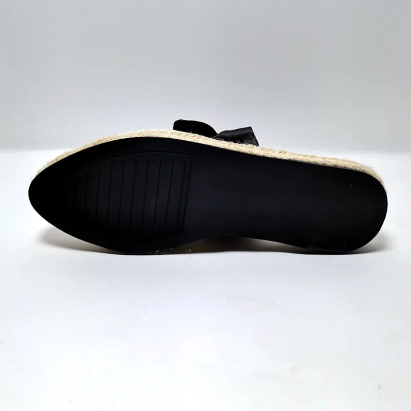 

Flat Shoes Female Mules For Women 2021 Butterfly-Knot Slippers Soft Pantofle Slides Fashion Low Cover Toe Comfort New Luxury Fab