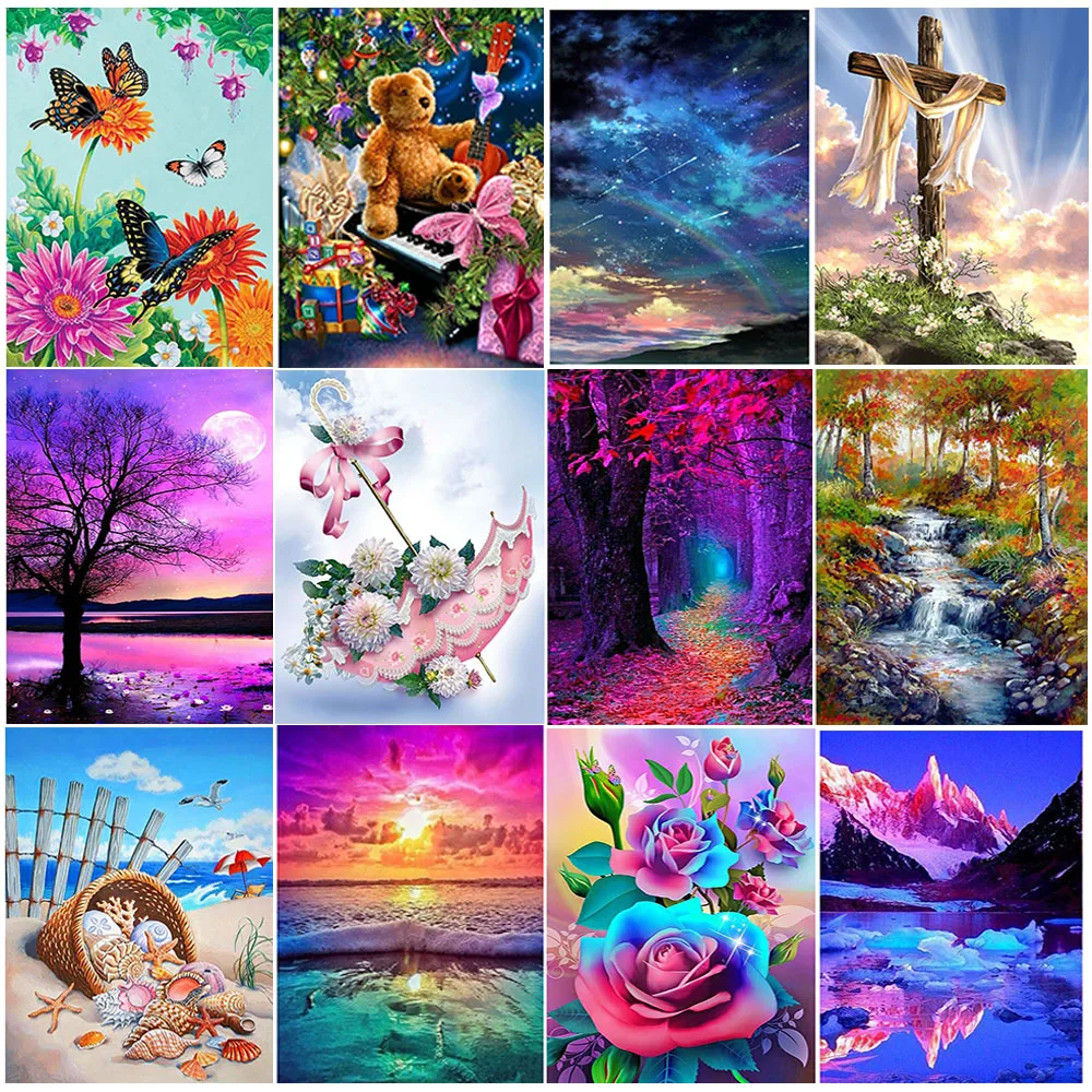 5D алмазная живопись сделай сам пейзаж картина стразы мозаика Набор для вышивки