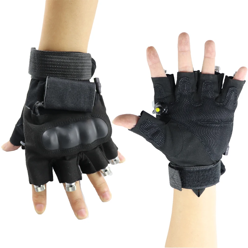 Новые высококачественные красные и зеленые лазерные перчатки 2 в 1 с множеством