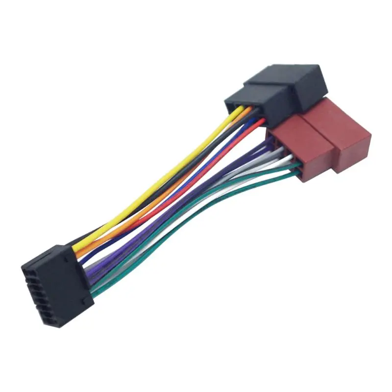 Проводной адаптер для Kenwood Car Stereo Radio ISO разъем 16 контактный Штекерный