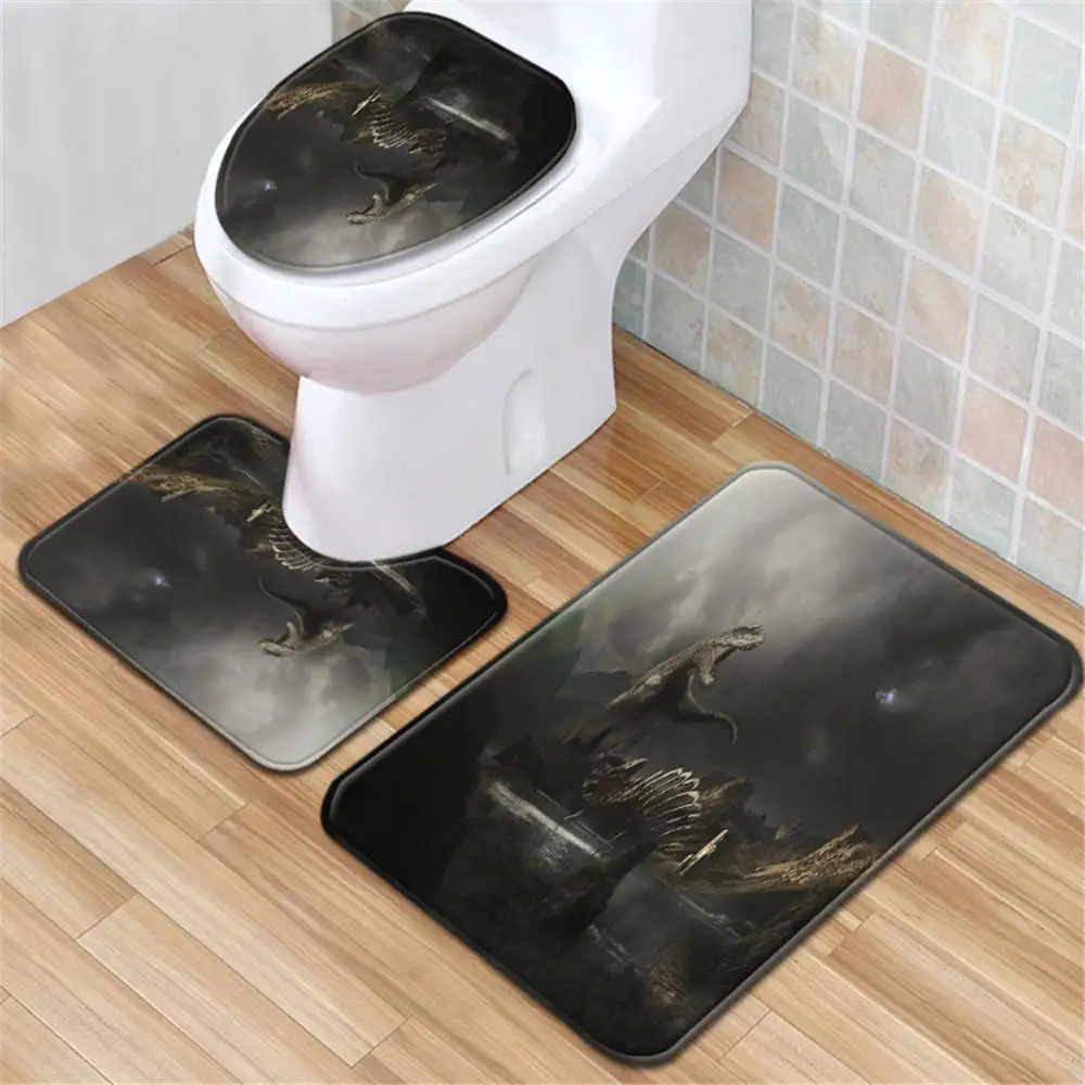 Набор из 3 предметов для ванной комнаты в скандинавском стиле|Коврики ванной| |