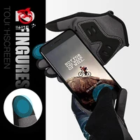 queshark women men full finger cycling gloves 5cm pad touchscreen mtb breathable anti slip riding road bike bicycle gloves