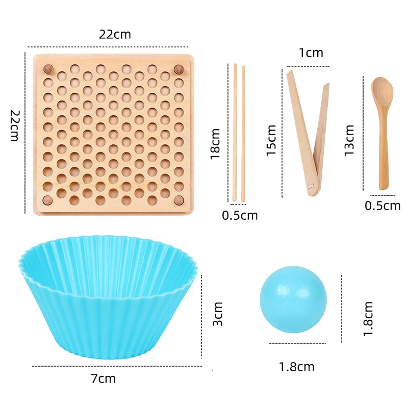 

Wooden Beads Montessori Educational Early Learn Children Clip Ball Puzzle Preschool Toddler Toys Kids For Children Gift Game Toy