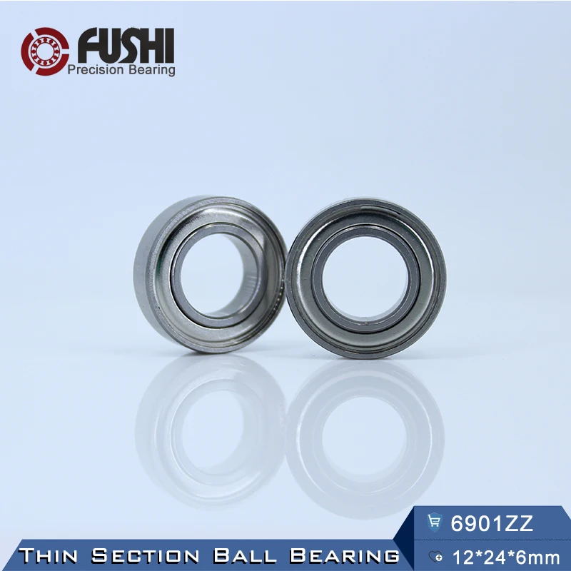 6901ZZ подшипник ABEC-5 (10 шт.) 12*24*6 мм метрический тонкий раздел 6901Z шарикоподшипники 6901