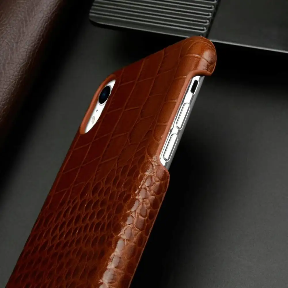 Новый роскошный аутентичный чехол из натуральной кожи для iPhone 7 8plus X XR XS Max с