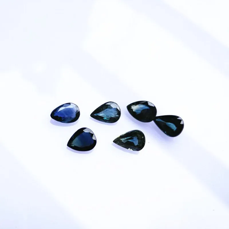 ECHSUN mavi safir takı taşlar doğal colares feminino anillos bilezik küpe pendentif pulseira ana taş gevşek mücevher