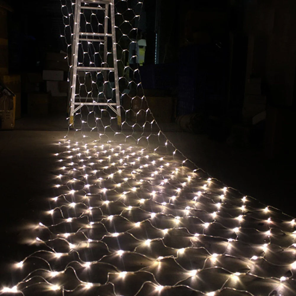 

Led Fairy Lights Net Mesh Curtain Romantic Yard Fairy Light Outdoor Super Bright