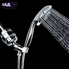 1 Набор 10 ступеней душевой фильтр для воды с серебряным слоем-Удаление хлора-2 картриджа Замена для фильтров для душа