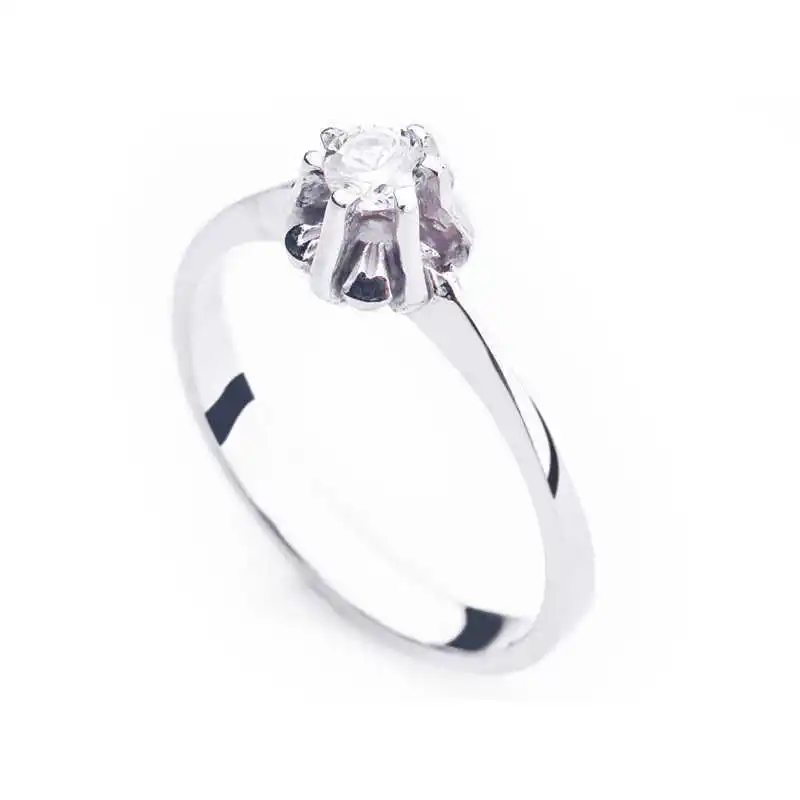

Silverlina Silver Single Stone Lady 'S Ring